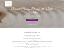 Tablet Screenshot of blissful-massage.com
